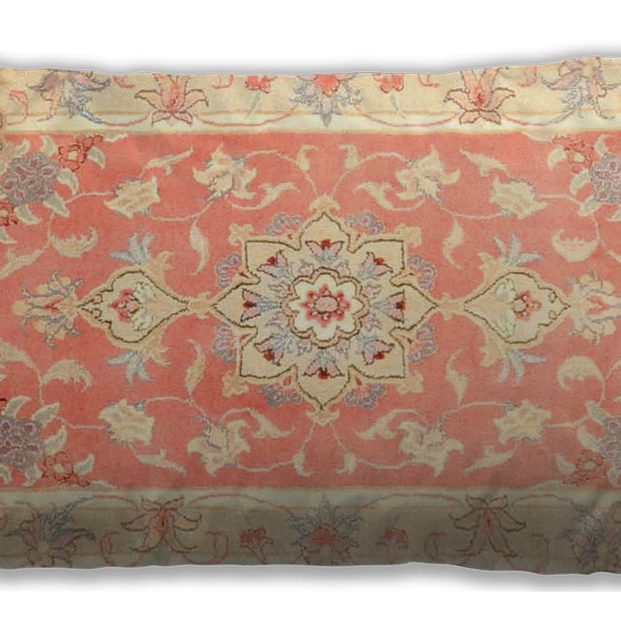 Traditional Classic Rectangular Mango Orange Lumbar Throw Pillow, 13 inch by 19 inch, lbtr4739