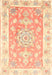 Traditional Mango Orange Medallion Rug, tr4739