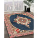 Traditional Light Copper Gold Persian Rug in Family Room, tr4742