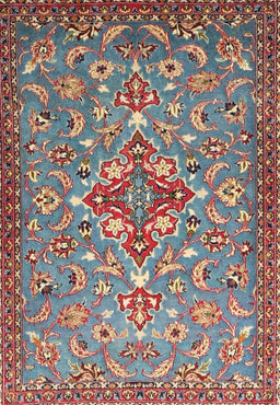 Machine Washable Traditional Brown Red Rug, wshtr4743