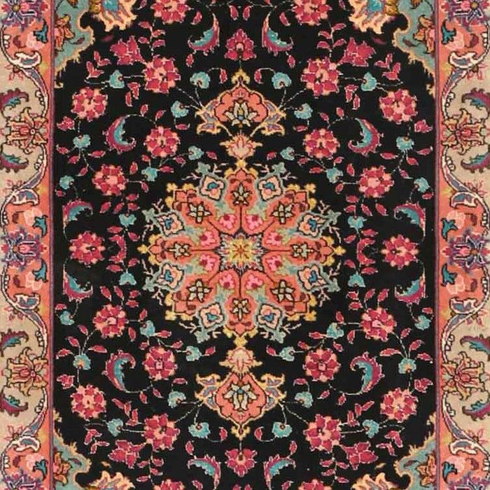 Machine Washable Traditional Orange Salmon Pink Rug, wshtr4744