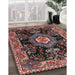 Traditional Pink Medallion Rug in Family Room, tr4745