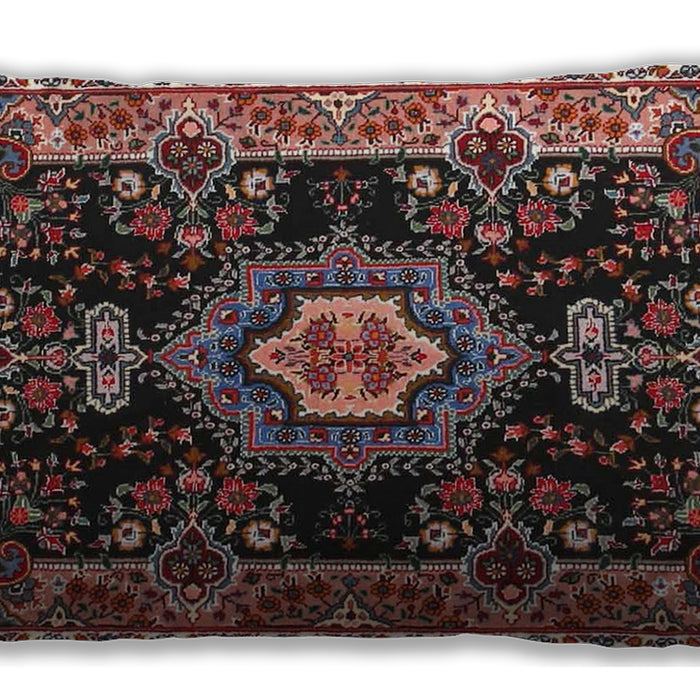 Traditional Classic Rectangular Rosy Pink Lumbar Throw Pillow, 13 inch by 19 inch, lbtr4745