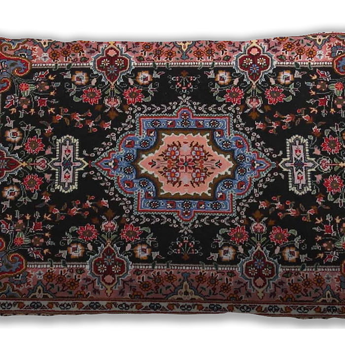 Traditional Classic Rectangular Rosy Pink Lumbar Throw Pillow, 13 inch by 19 inch, lbtr4746