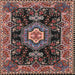 Square Traditional Pink Medallion Rug, tr4746