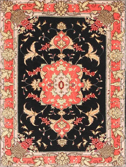 Machine Washable Traditional Sandy Brown Rug, wshtr4747