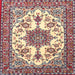 Square Traditional Brown Medallion Rug, tr4748