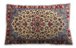 Traditional Classic Rectangular Brown Red Lumbar Throw Pillow, 13 inch by 19 inch, lbtr4749