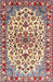 Machine Washable Traditional Brown Red Rug, wshtr4749