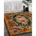 Machine Washable Traditional Cinnamon Brown Rug in a Family Room, wshtr474