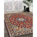 Machine Washable Traditional Saffron Red Rug in a Family Room, wshtr4750