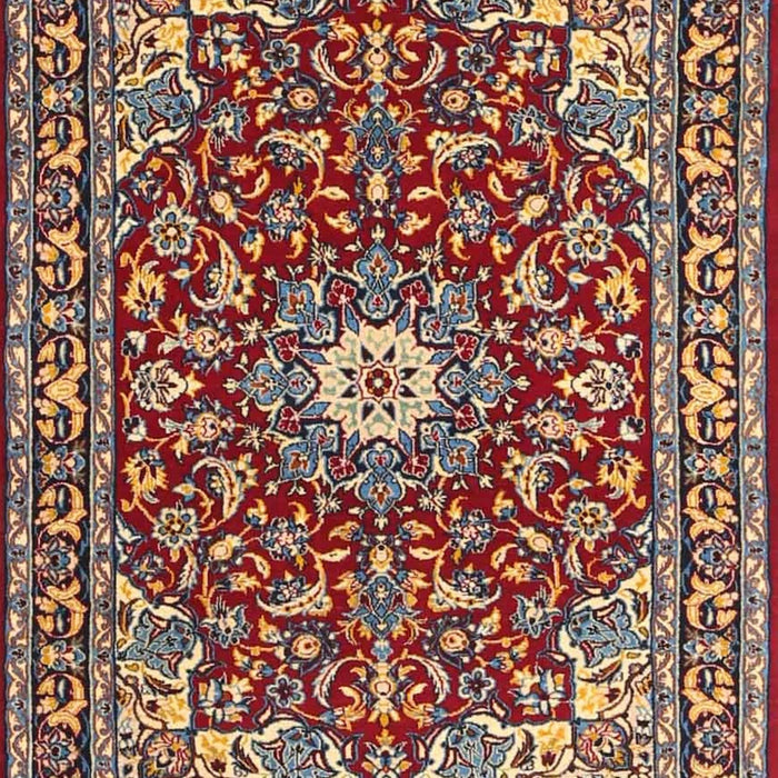 Traditional Saffron Red Oriental Rug, tr4750