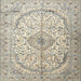 Square Traditional Army Brown Persian Rug, tr4755