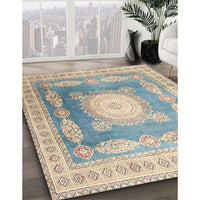 Traditional Tan Brown Medallion Rug, tr4757