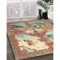 Traditional Light Brown Animal Rug, tr4759