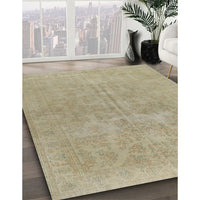 Traditional Dark Khaki Green Persian Rug, tr475