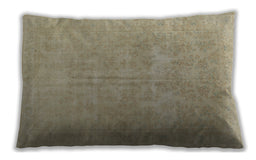 Traditional Classic Rectangular Dark Khaki Green Lumbar Throw Pillow, 13 inch by 19 inch, lbtr475