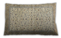 Traditional Classic Rectangular Dark Almond Brown Lumbar Throw Pillow, 13 inch by 19 inch, lbtr4760