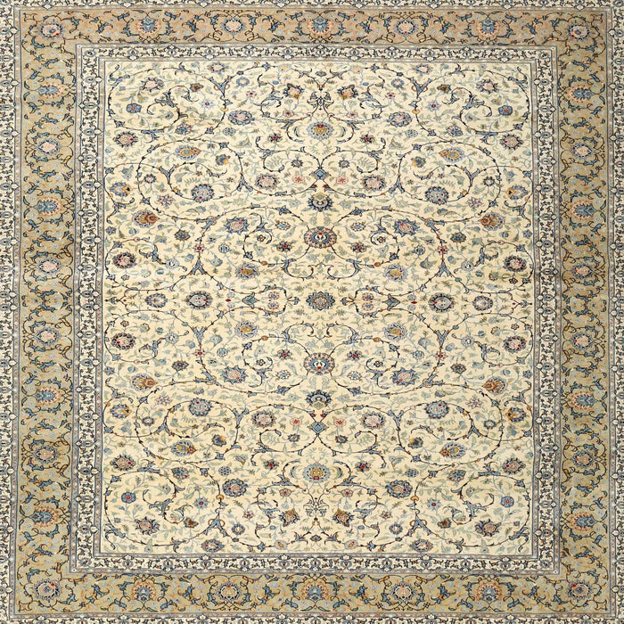 Round Machine Washable Traditional Dark Almond Brown Rug, wshtr4760