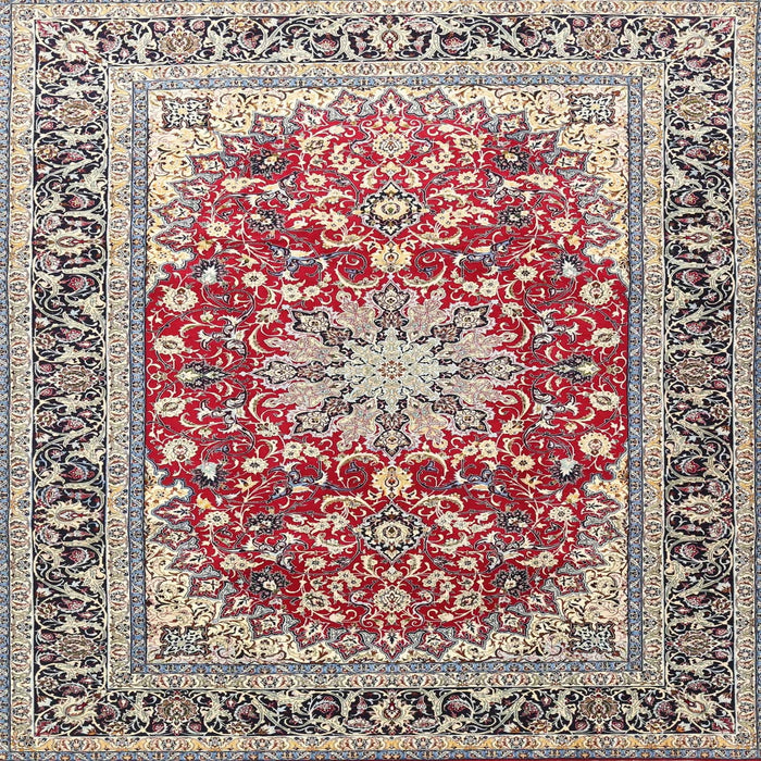 Round Machine Washable Traditional Chestnut Brown Rug, wshtr4761