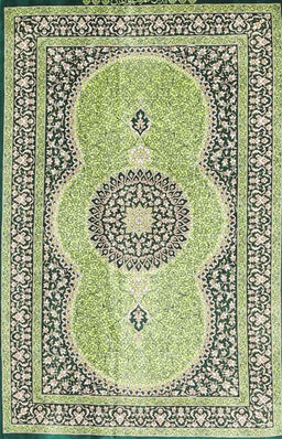 Machine Washable Traditional Brown Gold Rug, wshtr4764