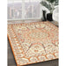 Machine Washable Traditional Khaki Gold Rug in a Family Room, wshtr4765