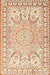 Machine Washable Traditional Khaki Gold Rug, wshtr4765