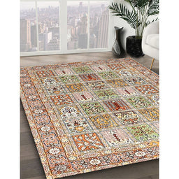 Traditional Brown Persian Rug in Family Room, tr4767