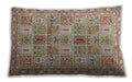 Traditional Classic Rectangular Brown Lumbar Throw Pillow, 13 inch by 19 inch, lbtr4767