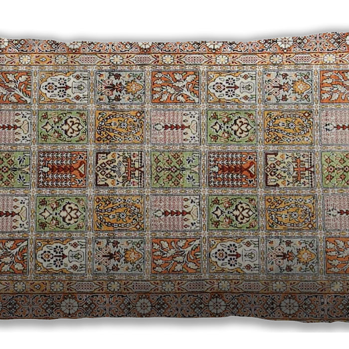 Traditional Classic Rectangular Brown Lumbar Throw Pillow, 13 inch by 19 inch, lbtr4767