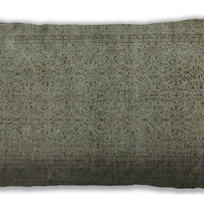 Traditional Classic Rectangular Sage Green Lumbar Throw Pillow, 13 inch by 19 inch, lbtr476
