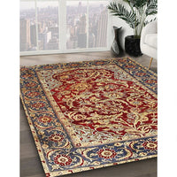 Traditional Saffron Red Persian Rug, tr4770