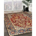 Traditional Saffron Red Persian Rug in Family Room, tr4770