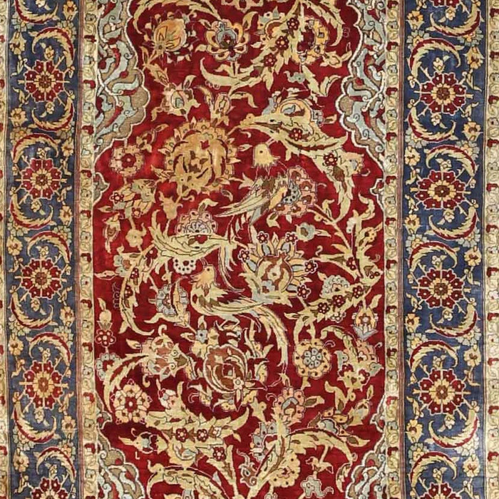 Traditional Saffron Red Persian Rug, tr4770