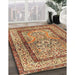 Machine Washable Traditional Mahogany Brown Rug in a Family Room, wshtr4773