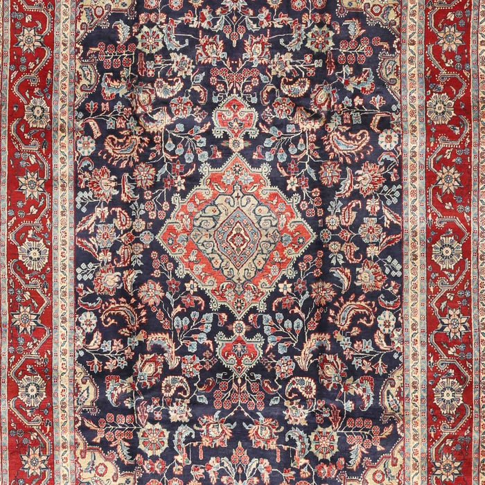 Traditional Tan Brown Medallion Rug, tr4778