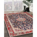 Traditional Tan Brown Medallion Rug in Family Room, tr4778