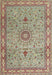 Traditional Sienna Brown Medallion Rug, tr4779