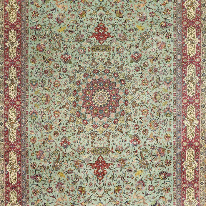 Traditional Sienna Brown Medallion Rug, tr4779