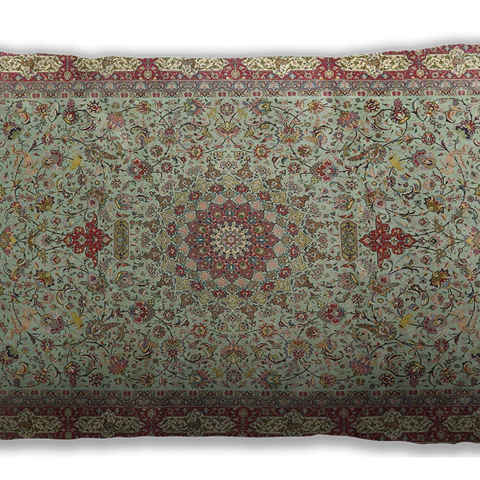 Traditional Classic Rectangular Sienna Brown Lumbar Throw Pillow, 13 inch by 19 inch, lbtr4779