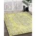 Machine Washable Traditional Gold Rug in a Family Room, wshtr477