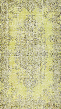 Machine Washable Traditional Gold Rug, wshtr477