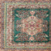 Square Traditional Reddish Brown Persian Rug, tr4781