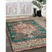 Traditional Reddish Brown Persian Rug in Family Room, tr4781