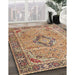 Machine Washable Traditional Sienna Brown Rug in a Family Room, wshtr4782