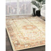 Traditional Vanilla Gold Persian Rug in Family Room, tr4783