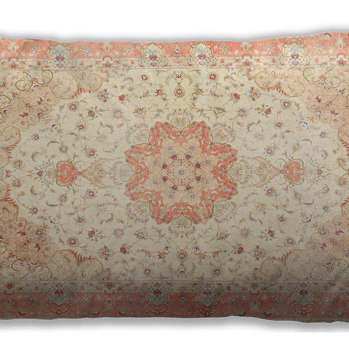 Traditional Classic Rectangular Golden Blonde Gold Lumbar Throw Pillow, 13 inch by 19 inch, lbtr4784
