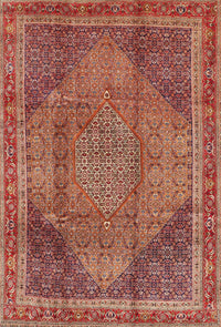 Machine Washable Traditional Sunrise Orange Rug, wshtr4785