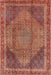 Traditional Sunrise Orange Medallion Rug, tr4785