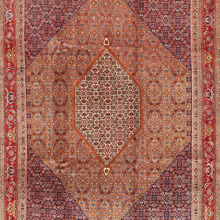 Traditional Sunrise Orange Medallion Rug, tr4785
